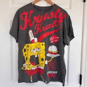 SpongeBob SquarePants Krusty Krab Tee - Gray and Red